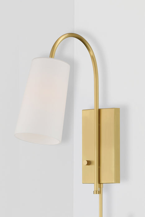 Crystorama ALX-4501-AG One Light Wall Sconce, Aged Brass