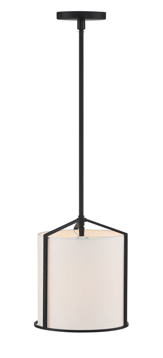 Crystorama CAR-9201-BK One Light Pendant, Black