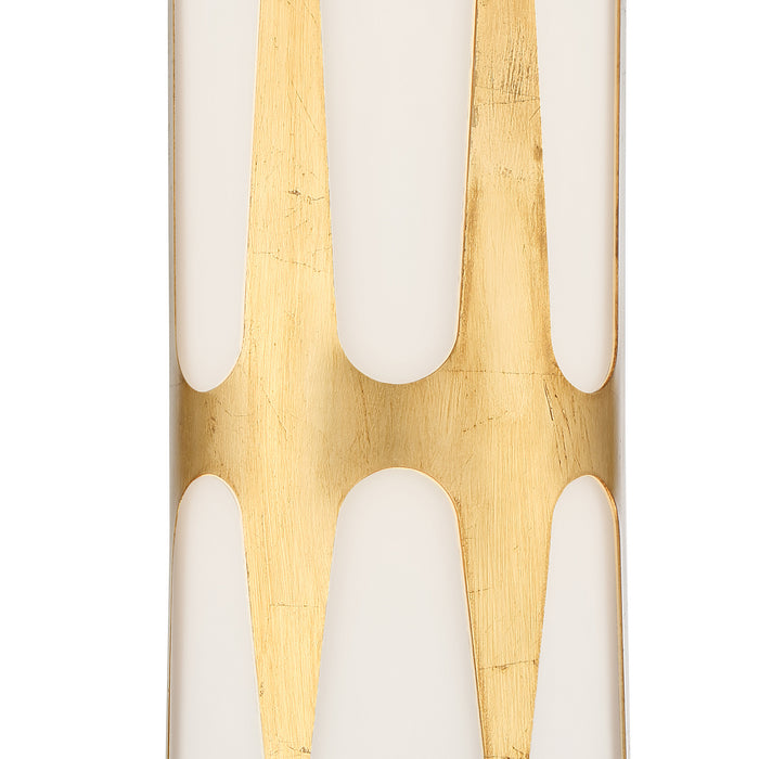 Crystorama ROY-802-GA Two Light Wall Sconce, Antique Gold