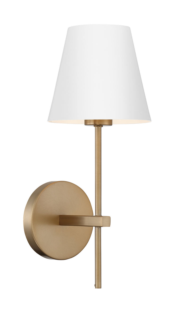 Crystorama XAV-B8321-VG One Light Wall Sconce, Vibrant Gold