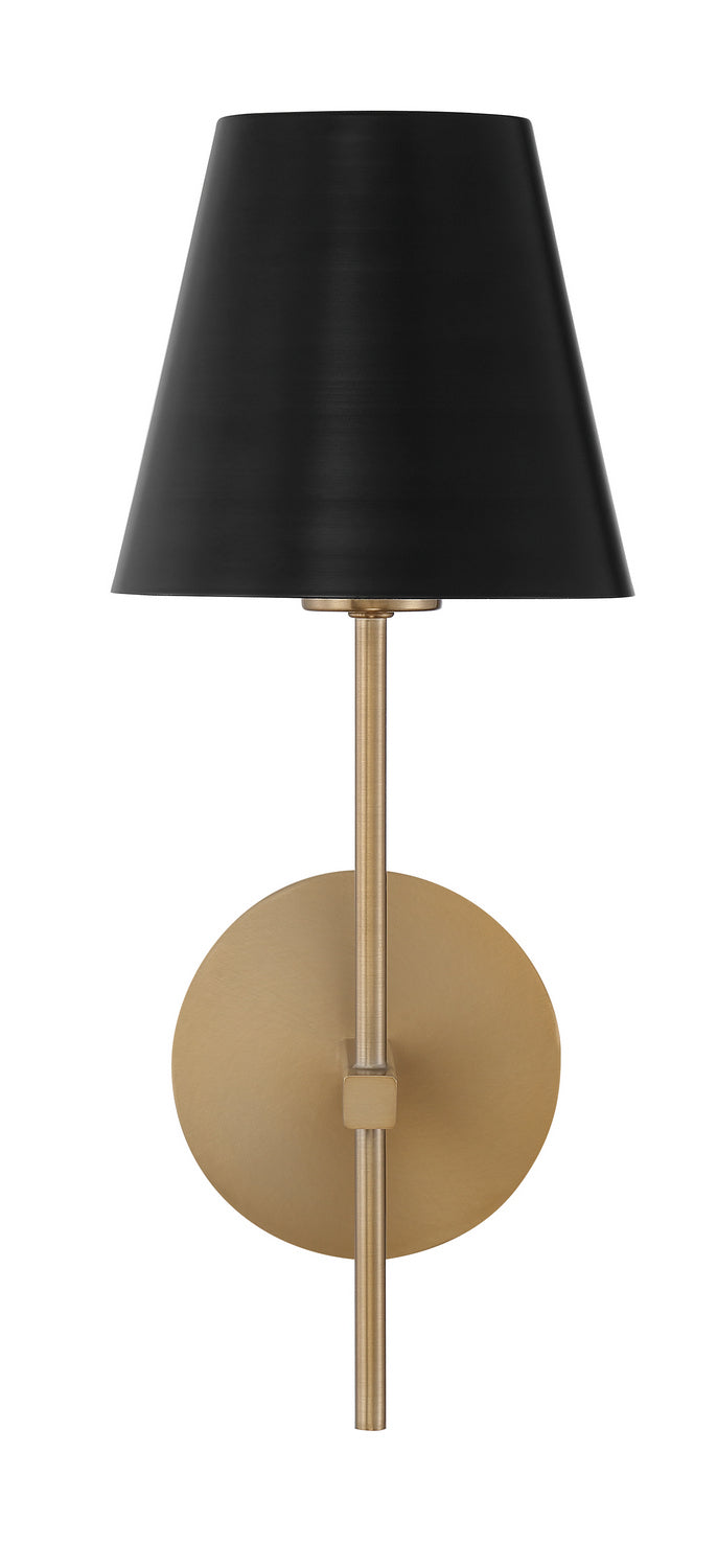 Crystorama XAV-B8321-VG One Light Wall Sconce, Vibrant Gold