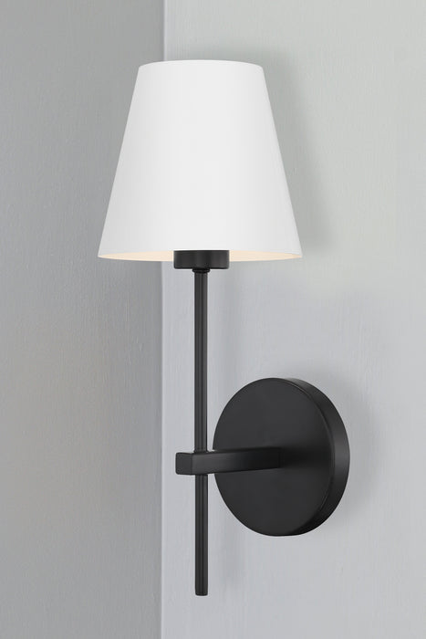 Crystorama XAV-B8321-MK One Light Wall Sconce, Matte Black
