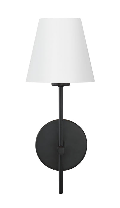 Crystorama XAV-B8321-MK One Light Wall Sconce, Matte Black
