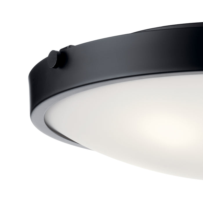 Kichler 42276BK Four Light Flush Mount, Black