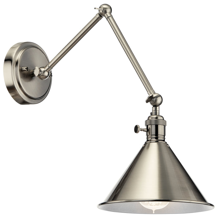 Kichler 43115CLP One Light Wall Sconce, Classic Pewter