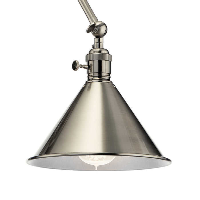 Kichler 43115CLP One Light Wall Sconce, Classic Pewter