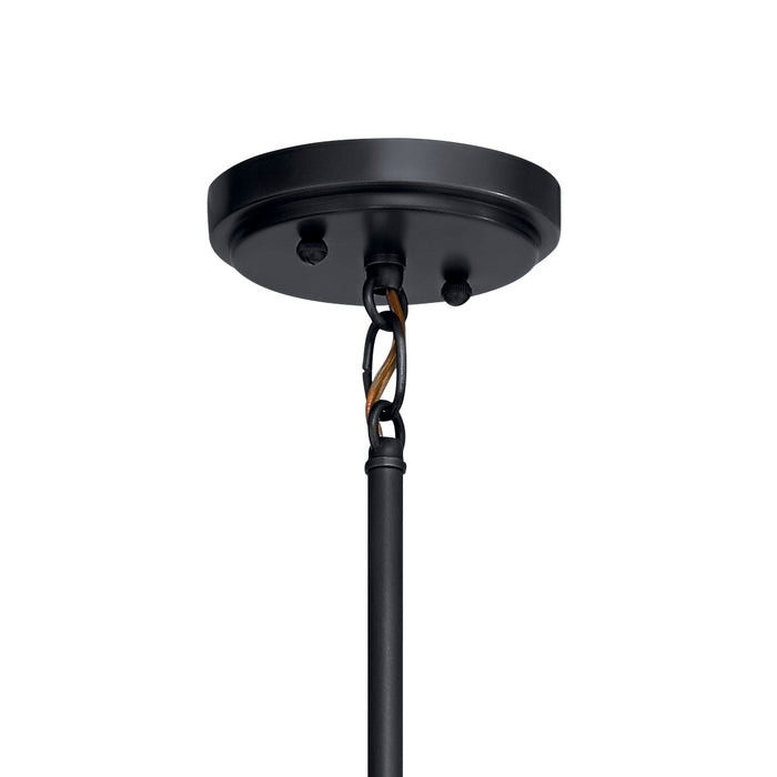 Kichler 43694BK Five Light Chandelier, Black