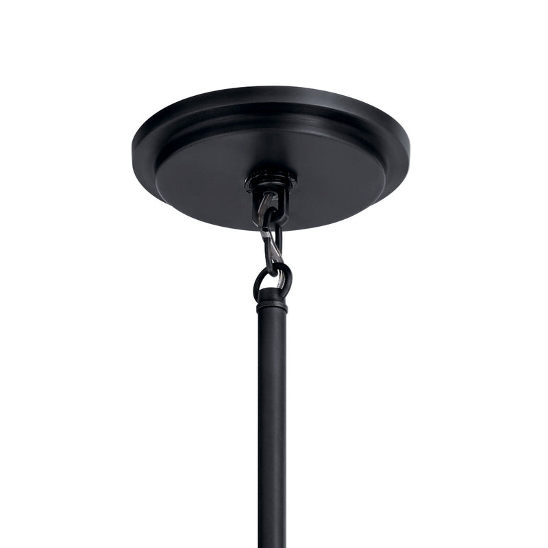 Kichler 43695BK Eight Light Chandelier, Black