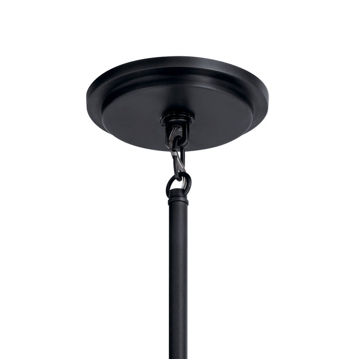 Kichler 43695BK Eight Light Chandelier, Black