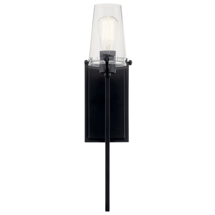 Kichler 45295BK One Light Wall Sconce, Black