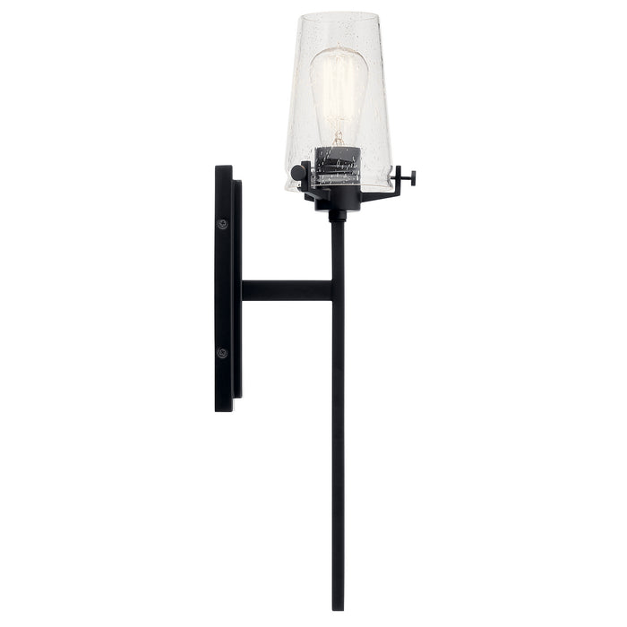 Kichler 45295BK One Light Wall Sconce, Black