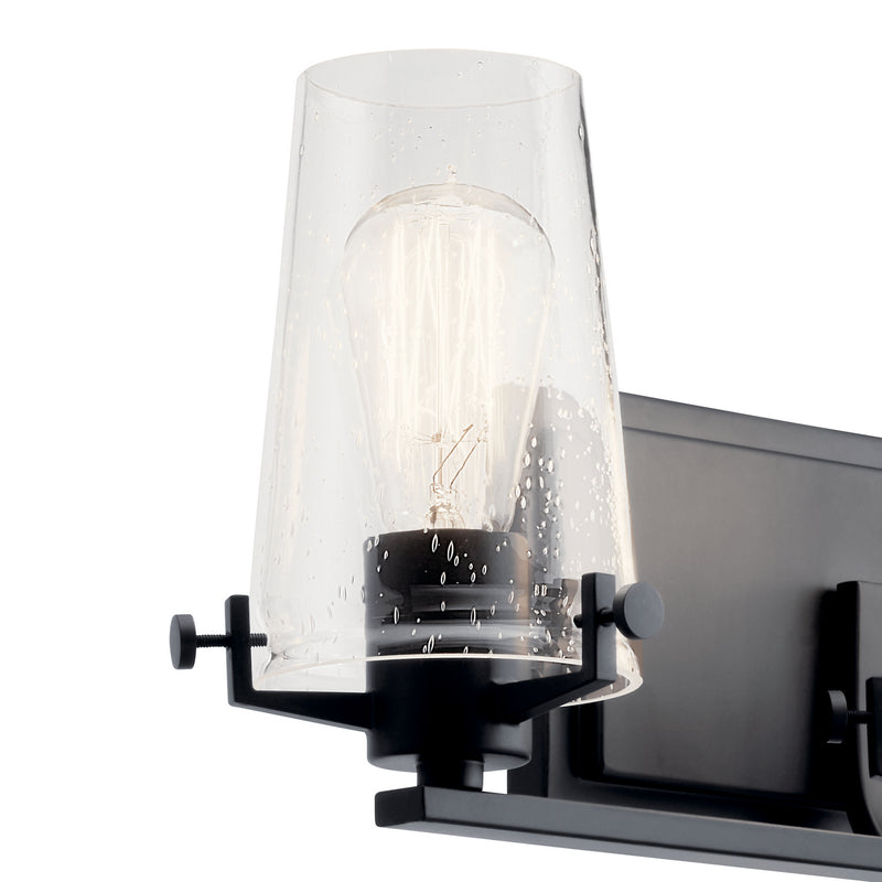 Kichler 45297BK Three Light Bath, Black
