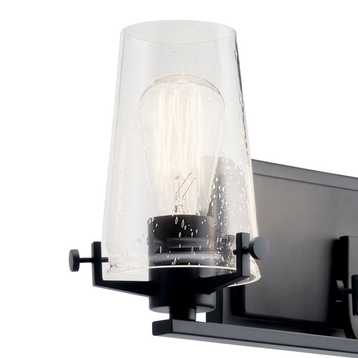Kichler 45297BK Three Light Bath, Black