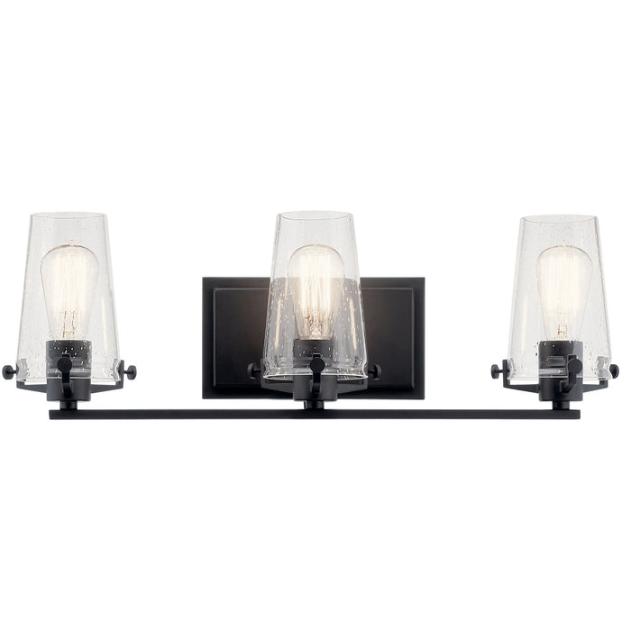 Kichler 45297BK Three Light Bath, Black