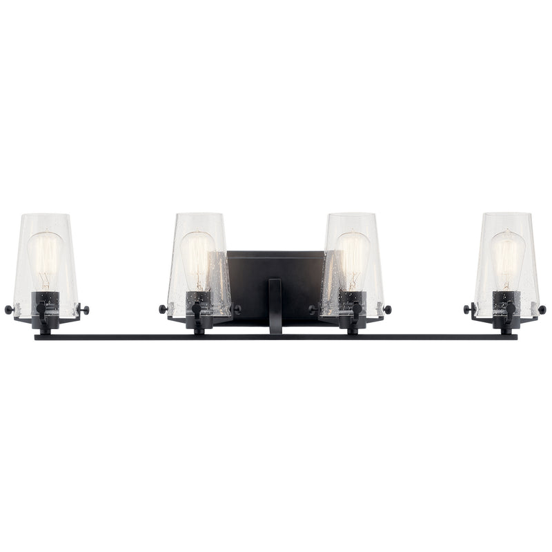 Kichler 45298BK Four Light Bath, Black