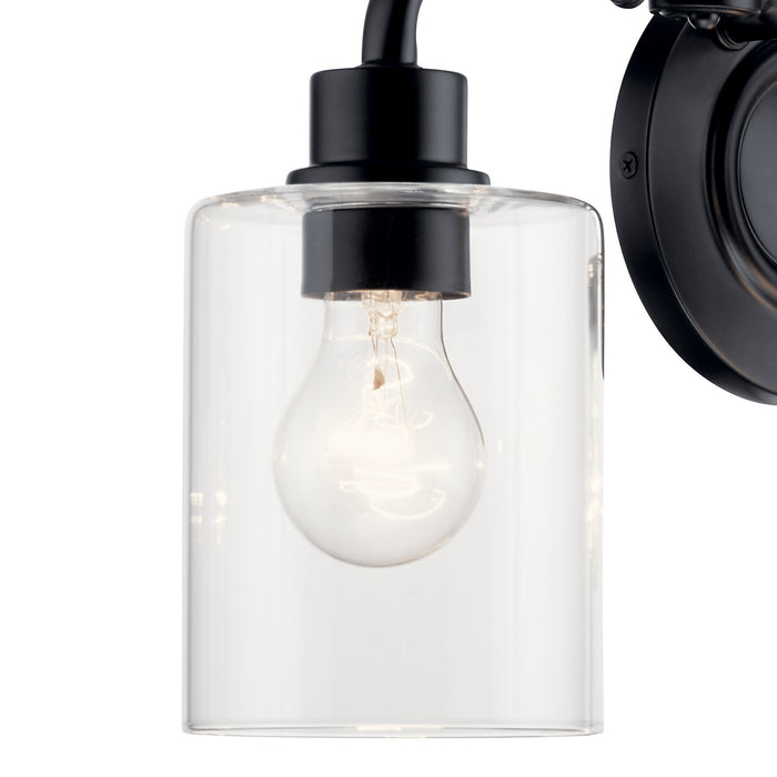 Kichler 45666BK Three Light Bath, Black