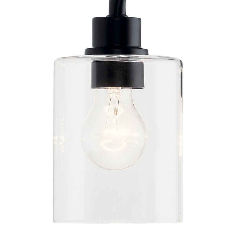 Kichler 45667BK Four Light Bath, Black
