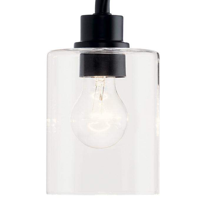 Kichler 45667BK Four Light Bath, Black