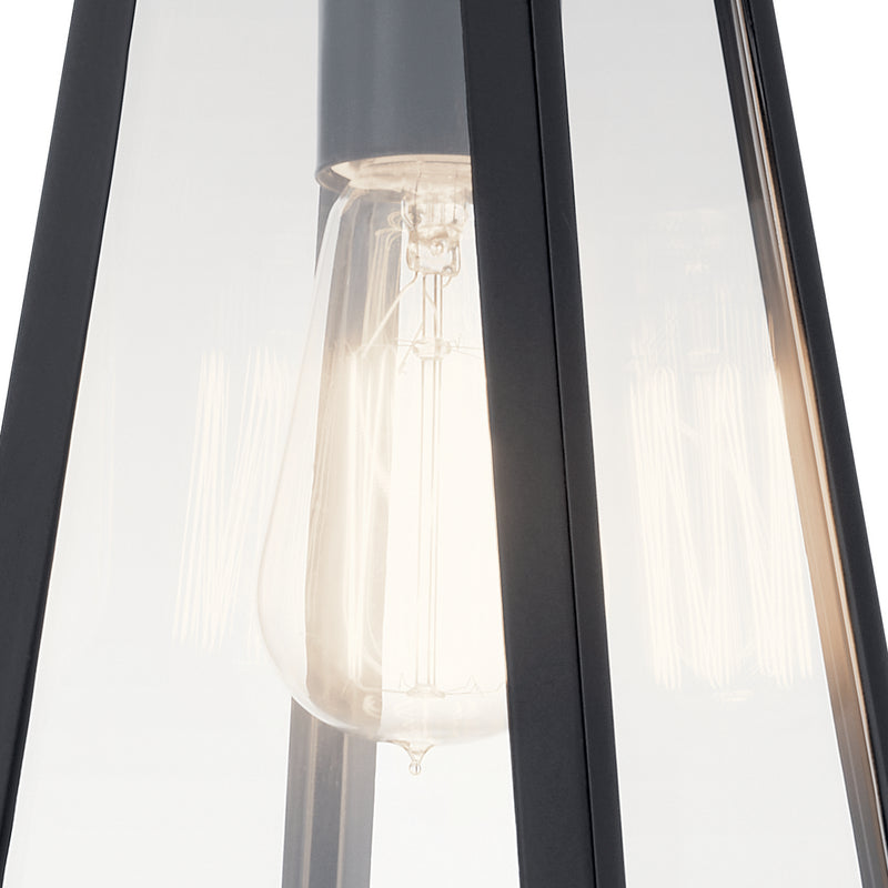 Kichler 49330BK One Light Outdoor Wall Mount, Black