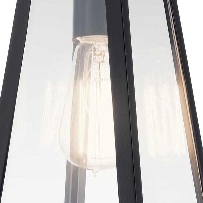 Kichler 49330BK One Light Outdoor Wall Mount, Black
