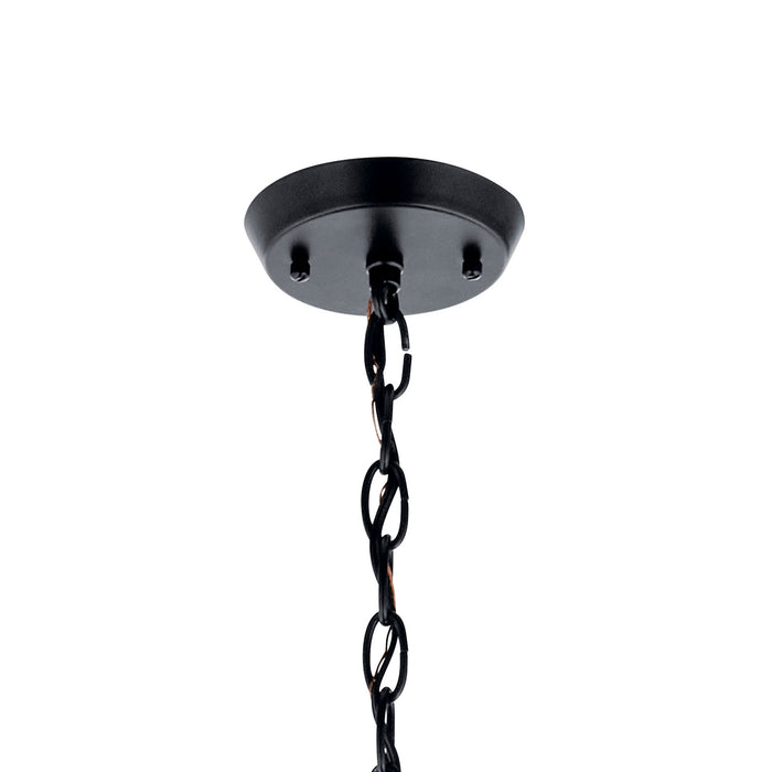 Kichler 52383BK Three Light Mini Chandelier, Black