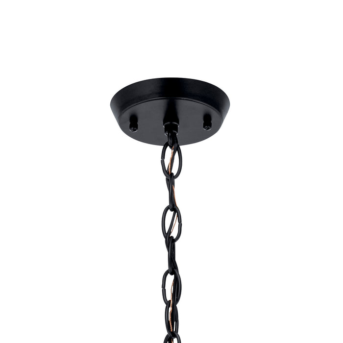 Kichler 52386BK Five Light Chandelier, Black