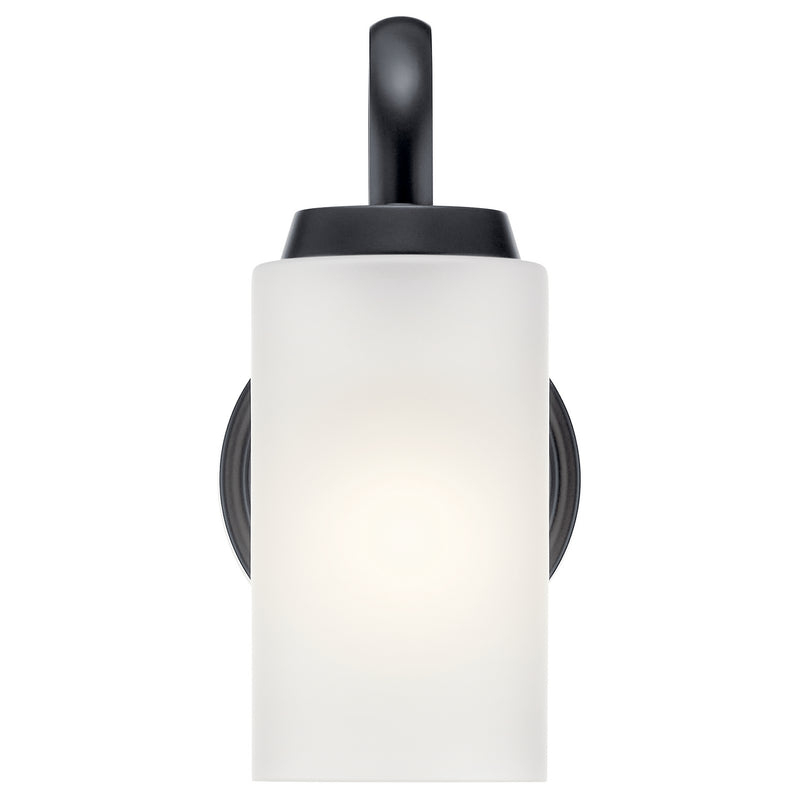 Kichler 55085BK One Light Wall Sconce, Black