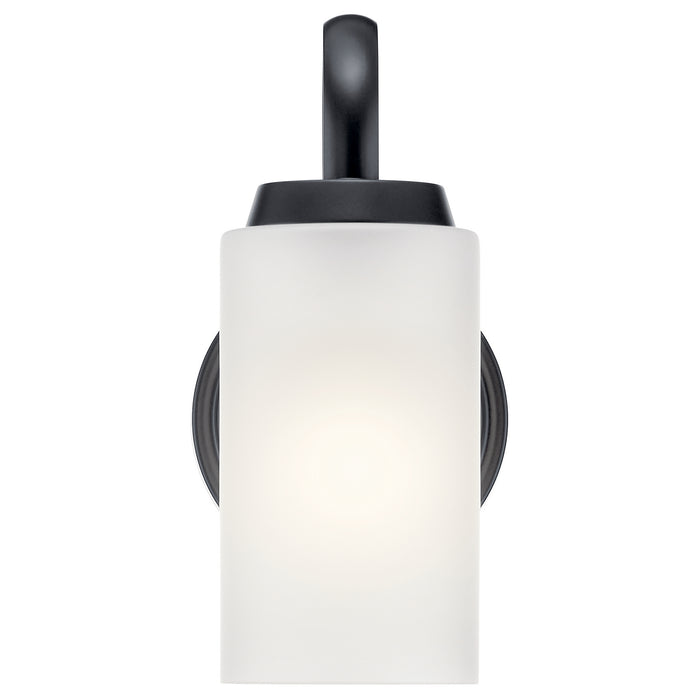 Kichler 55085BK One Light Wall Sconce, Black