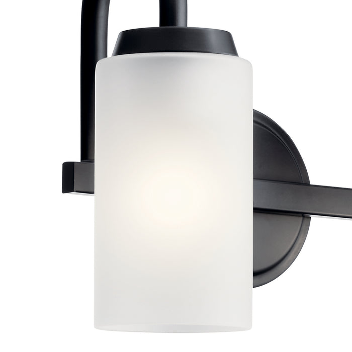 Kichler 55086BK Two Light Bath, Black
