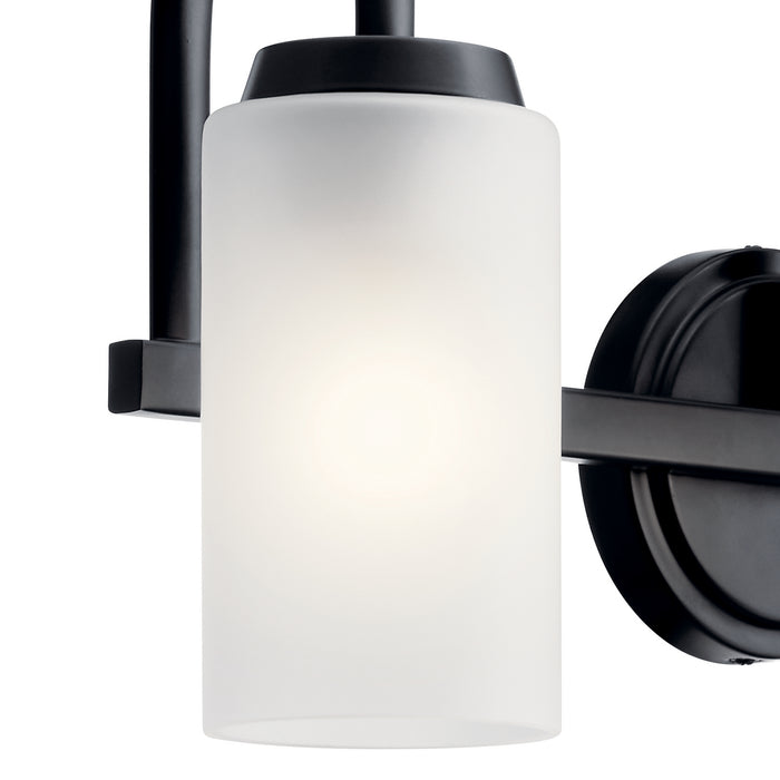 Kichler 55087BK Three Light Bath, Black