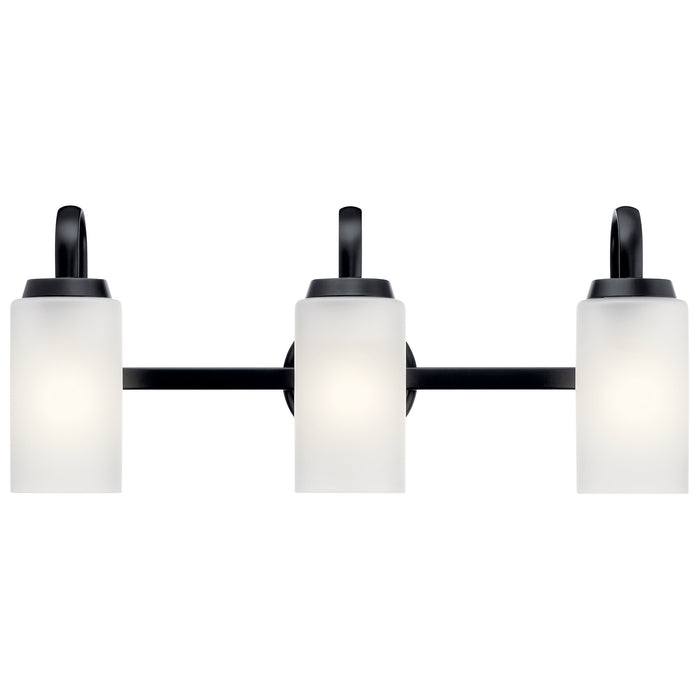 Kichler 55087BK Three Light Bath, Black