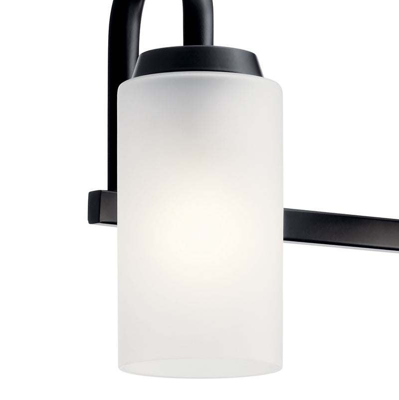Kichler 55088BK Four Light Bath, Black