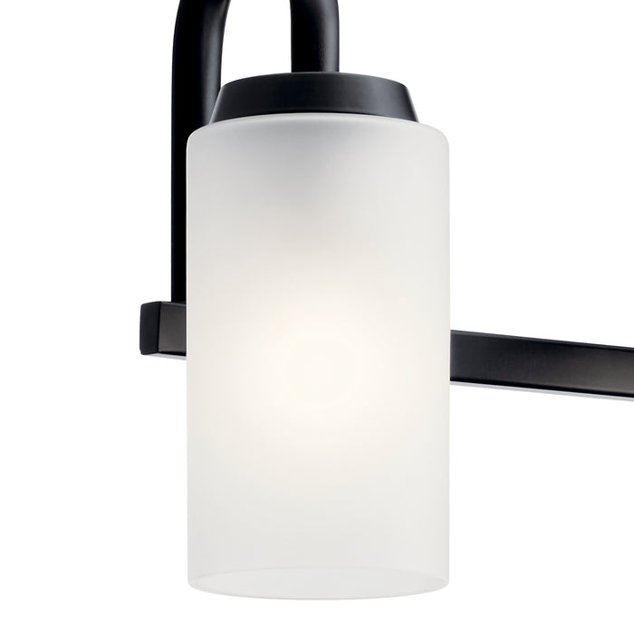 Kichler 55088BK Four Light Bath, Black