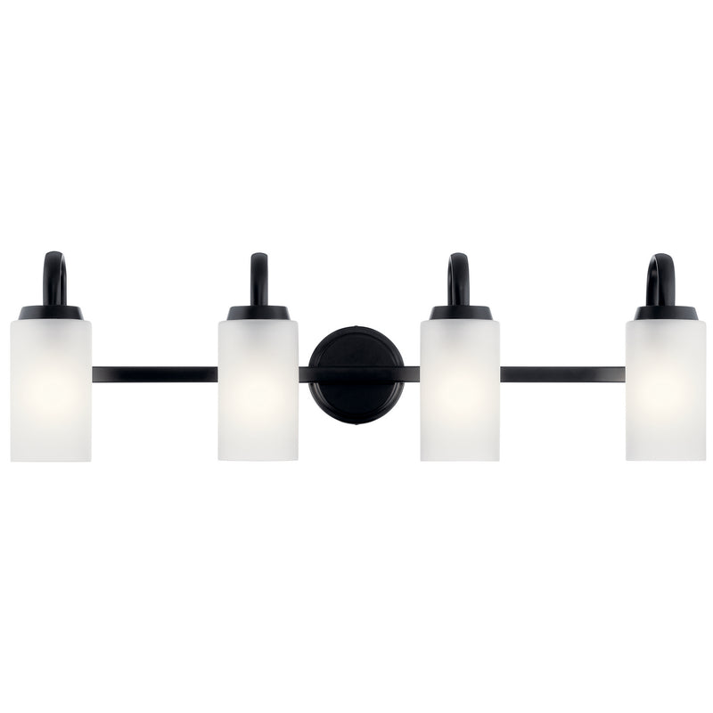Kichler 55088BK Four Light Bath, Black