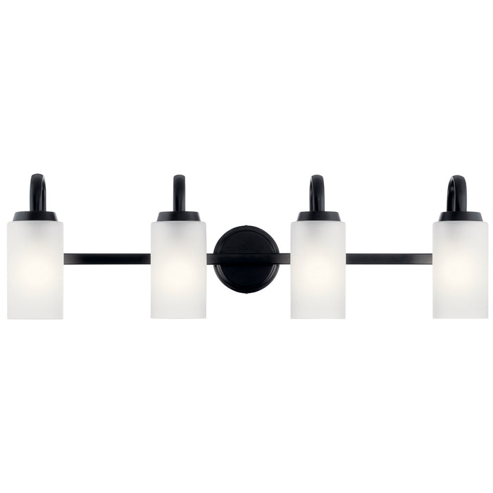 Kichler 55088BK Four Light Bath, Black