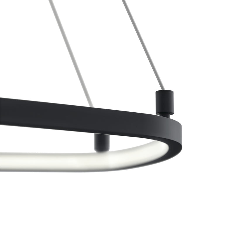 Kichler 84312MBK LED Chandelier, Matte Black