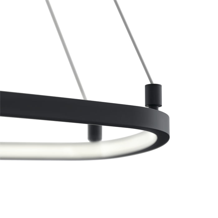 Kichler 84312MBK LED Chandelier, Matte Black