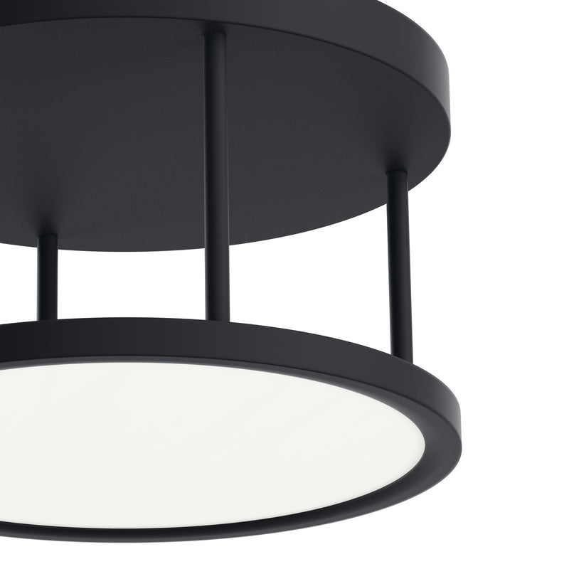 Kichler 84319MBK LED Semi Flush Mount, Matte Black