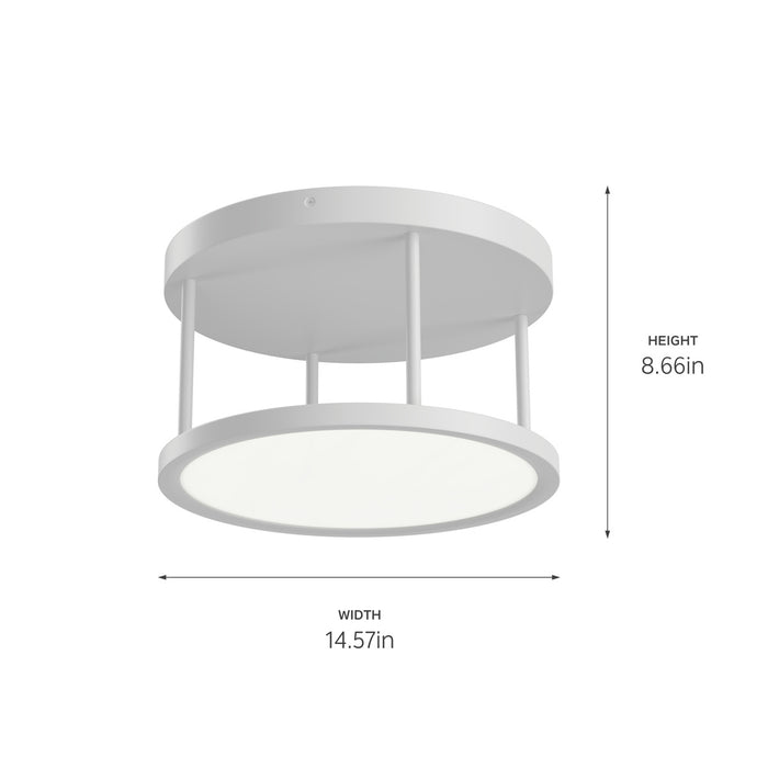 Kichler 84319WH LED Semi Flush Mount, White