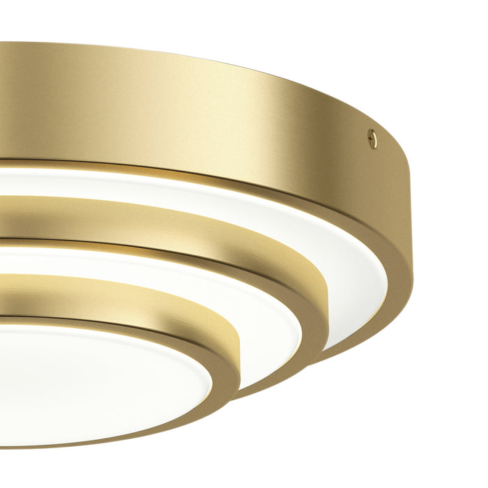 Kichler 84320CG LED Flush Mount, Champagne Gold