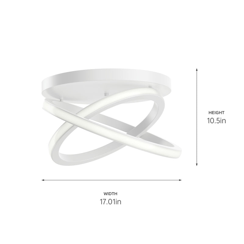 Kichler 84321WH LED Flush Mount, White