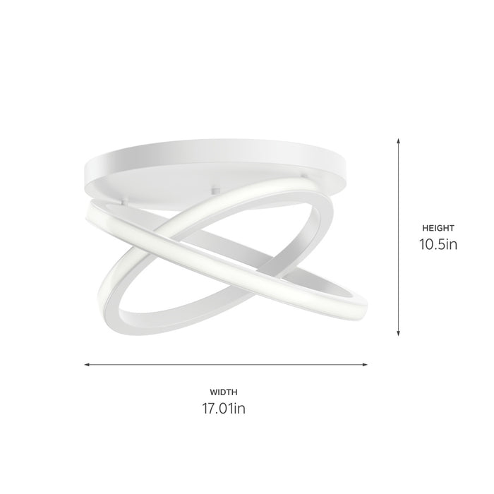 Kichler 84321WH LED Flush Mount, White