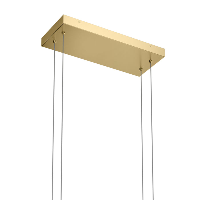 Kichler 84322CG LED Linear Chandelier, Champagne Gold