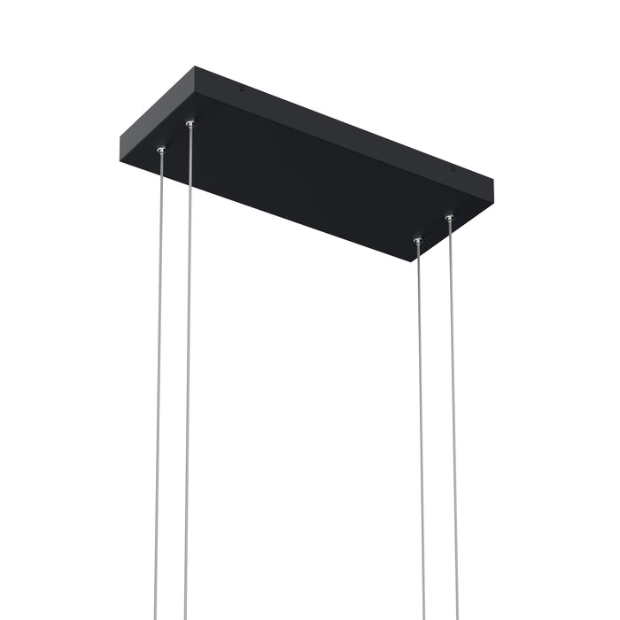 Kichler 84322MBK LED Linear Chandelier, Matte Black