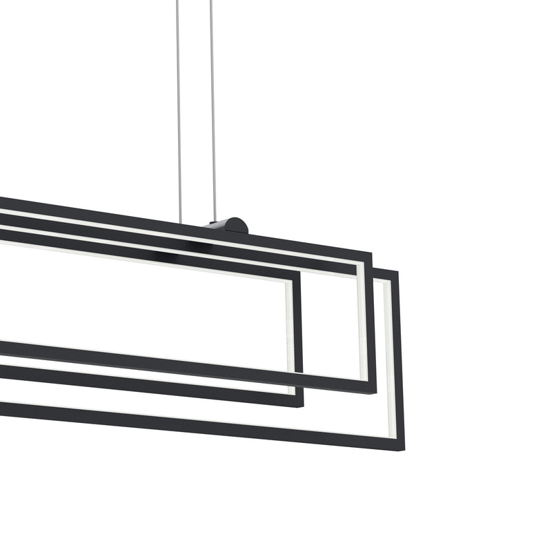 Kichler 84322MBK LED Linear Chandelier, Matte Black
