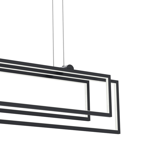 Kichler 84322MBK LED Linear Chandelier, Matte Black