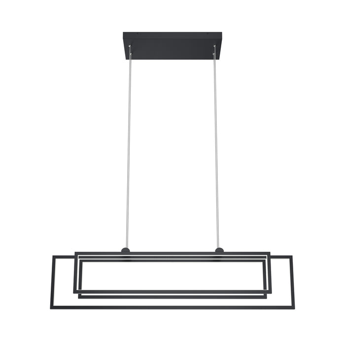 Kichler 84322MBK LED Linear Chandelier, Matte Black