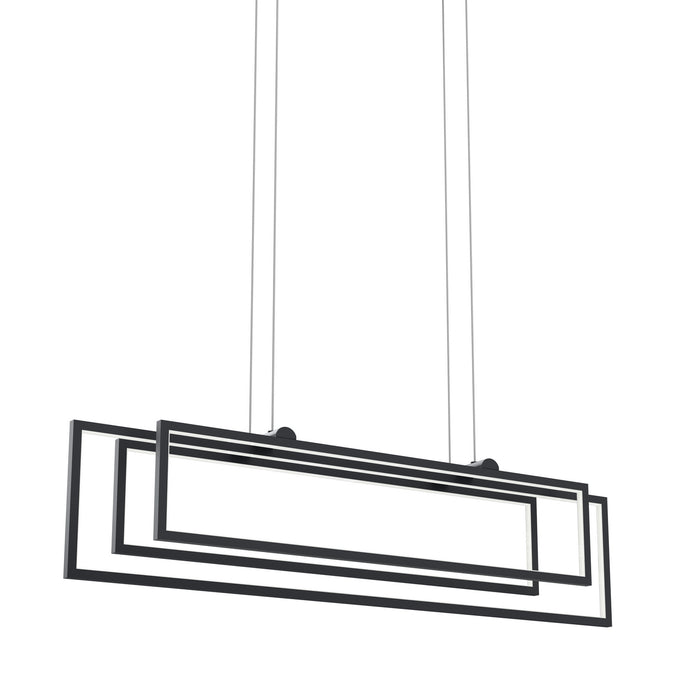 Kichler 84322MBK LED Linear Chandelier, Matte Black