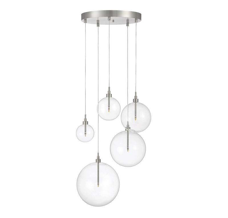 Meridian M10099BN LED Pendant, Brushed Nickel
