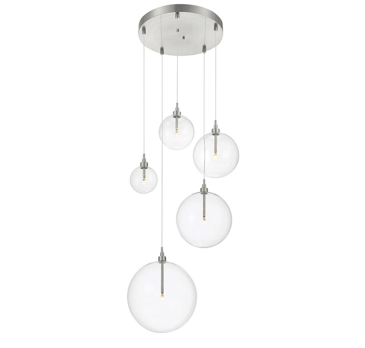 Meridian M10099BN LED Pendant, Brushed Nickel